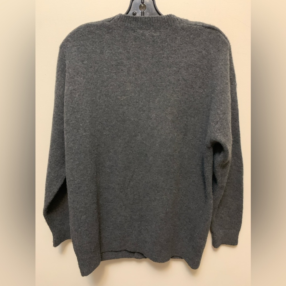 Zara Man Oversized Charcoal Soft Knit Cardigan - Picture 6 of 6